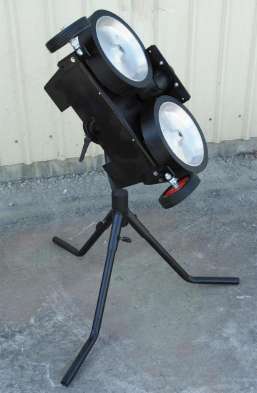 double wheel baseball pitching machine