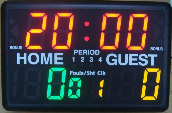 Small size multi-sport scorer & timer